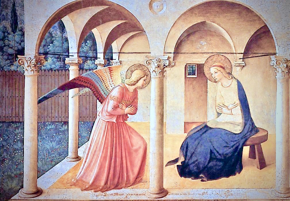 le tableau : L’ Annonciation – 1437 Fra Angelico – Lumières des étoiles