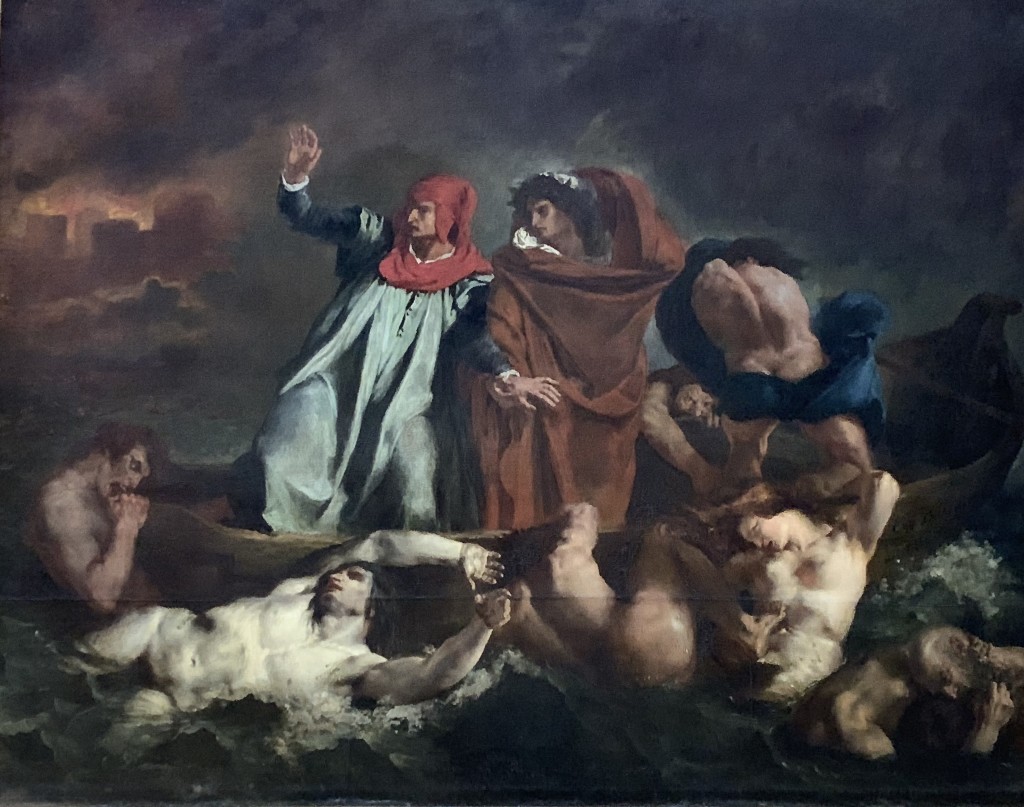 La barque de Dante 1822 Delacroix Lumières des étoiles