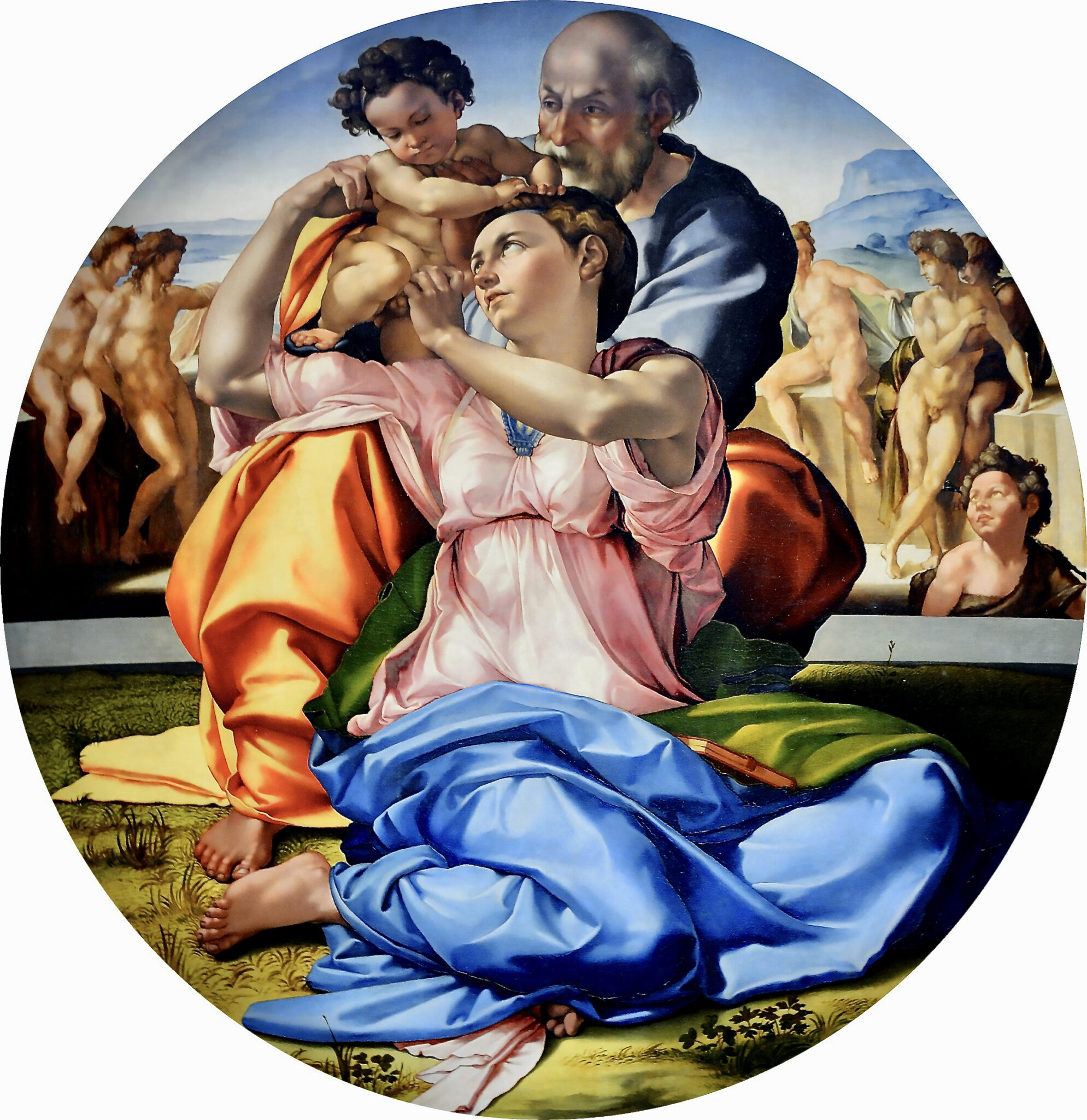 Le mariage de la Vierge 1504 et La mise au tombeau 1507 Raphaël / Le Tondo Doni 15061507