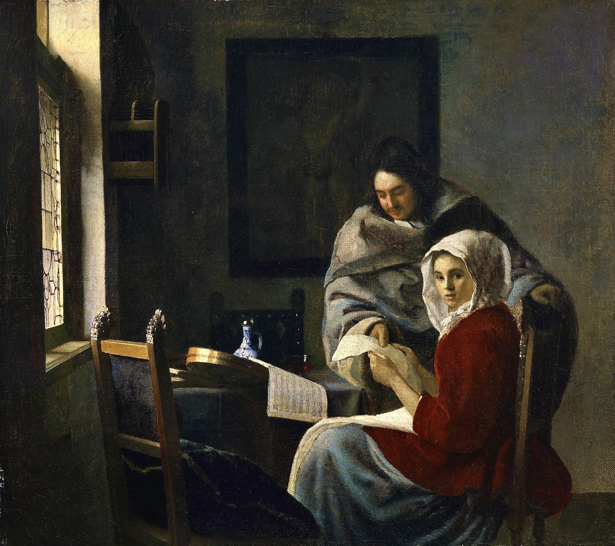 La leçon de musique interrompue1660 Vermeer Lumières des étoiles La leçon de musique interrompue1660 Vermeer Lumières des étoiles
